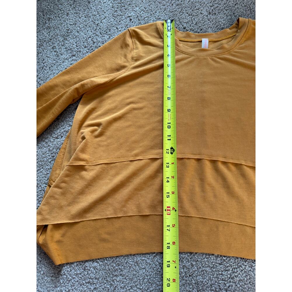 Free people Movement Tempo UV Protection Long Sleeve Tee Breezy Athletic Mustard - Picture 5 of 7